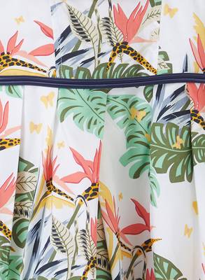 Multicolor printed cotton kids-frocks 3