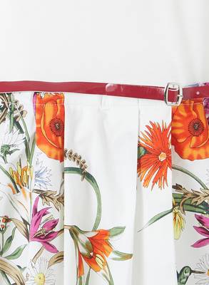 White printed polyester kids-frocks 3