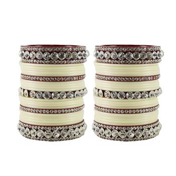 White Crystal Bangles And Bracelets 1