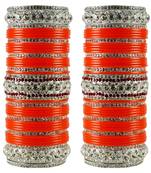 Orange Crystal Bangles And Bracelets