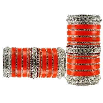 Orange Crystal Bangles And Bracelets 2