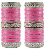 Pink Crystal Bangles And Bracelets