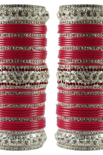 Red Crystal Bangles And Bracelets