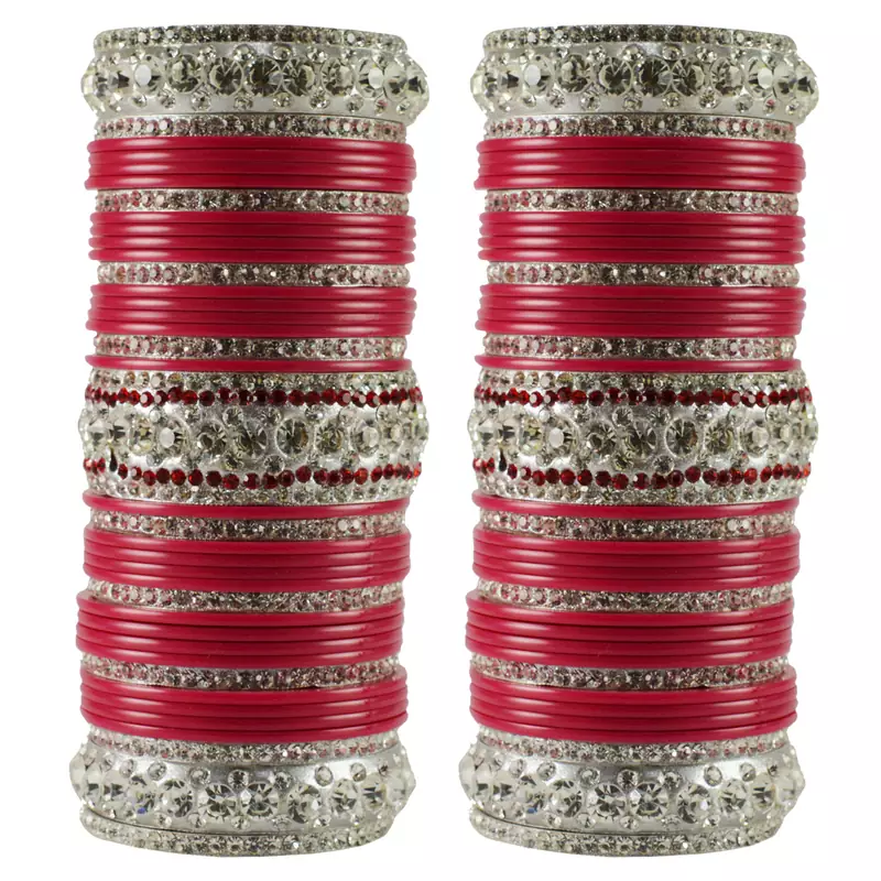 Red Crystal Bangles And Bracelets