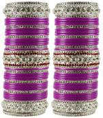 Purple Crystal Bangles And Bracelets