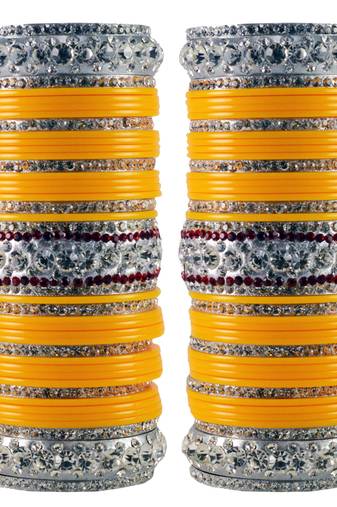 Yellow Crystal Bangles And Bracelets