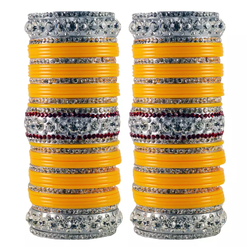 Yellow Crystal Bangles And Bracelets
