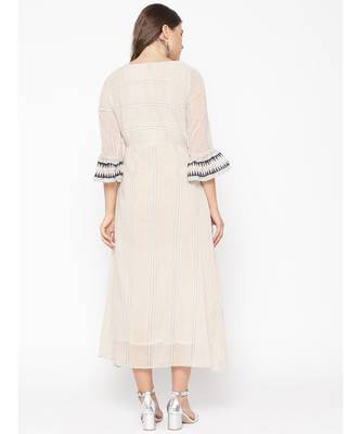 off white printed cotton kurtis 4