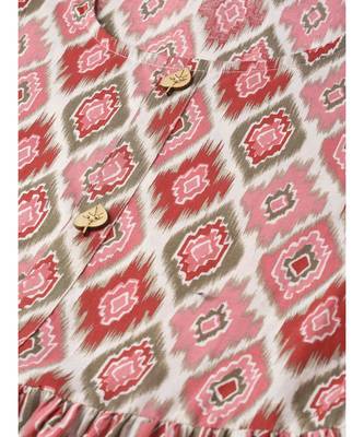 maroon printed cotton kurtis 5