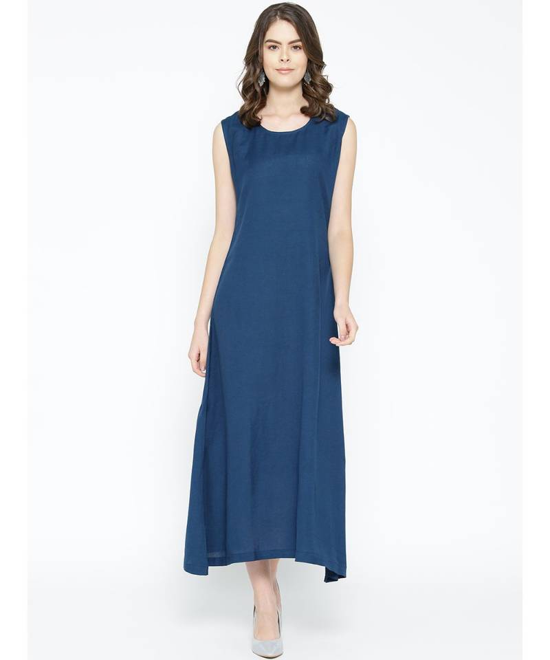 grey printed cotton kurtis