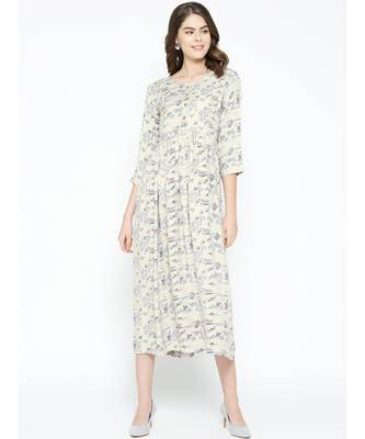 grey printed rayon kurtis 1