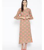 green printed cotton kurtis