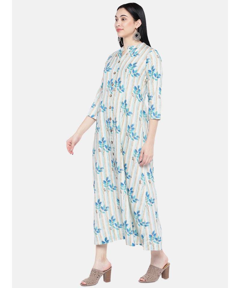 multicolor printed cotton kurtis