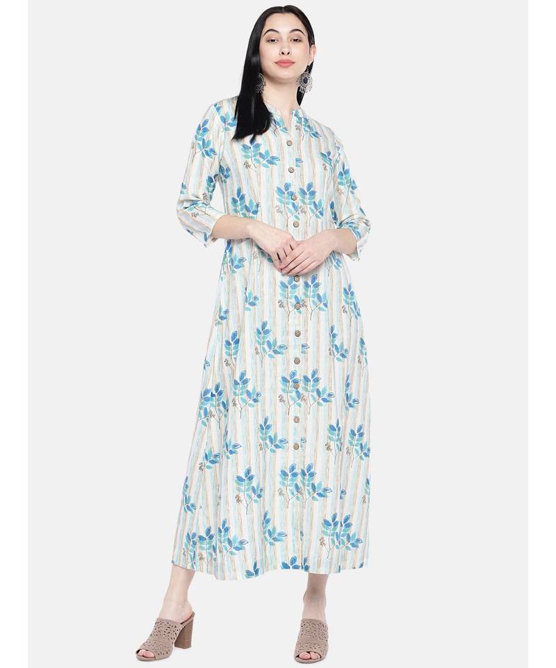 multicolor printed cotton kurtis