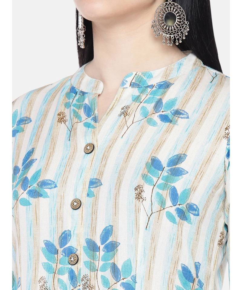 multicolor printed cotton kurtis