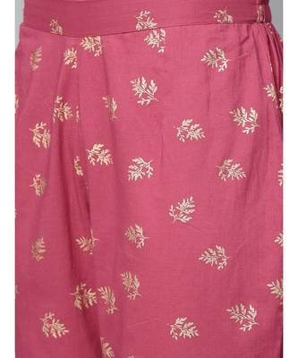 purple printed cotton kurta-sets 6