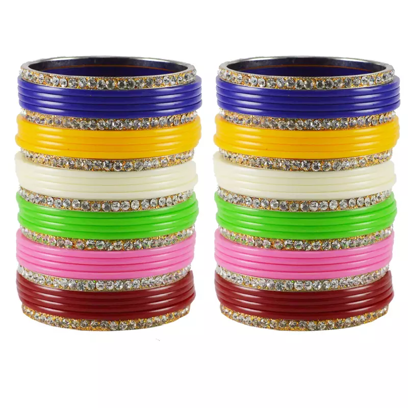 Multicolor Crystal Bangles And Bracelets