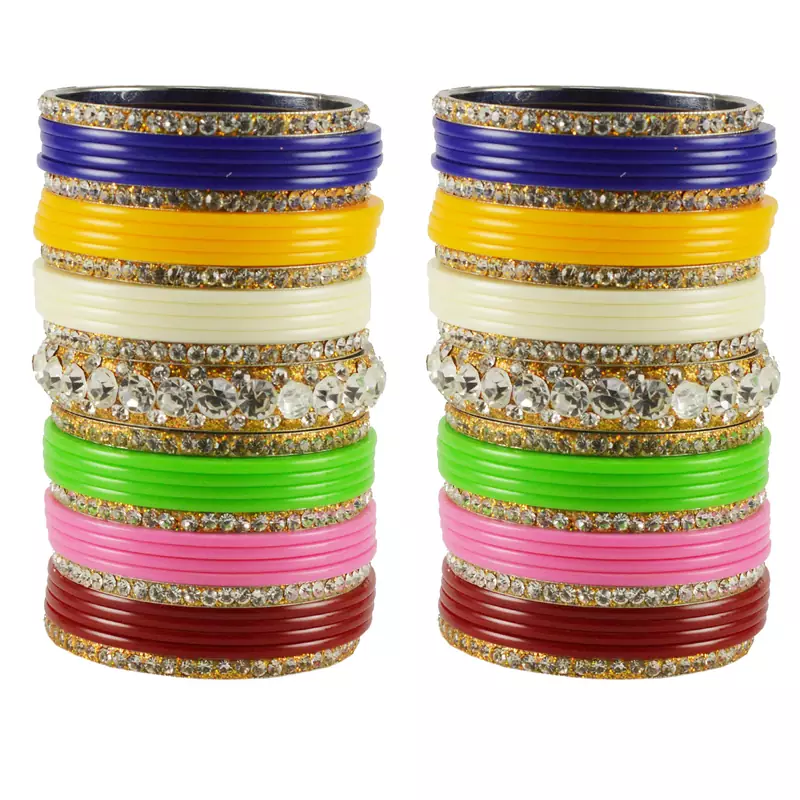 Multicolor Crystal Bangles And Bracelets