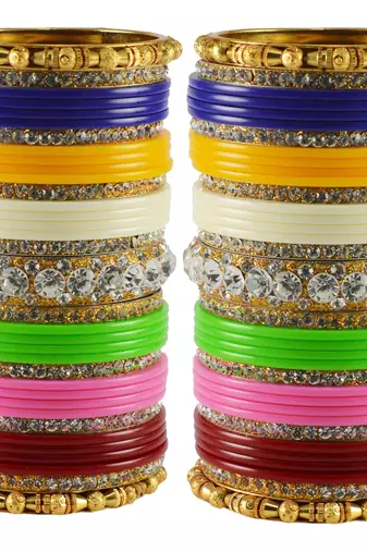 Multicolor Crystal Bangles And Bracelets