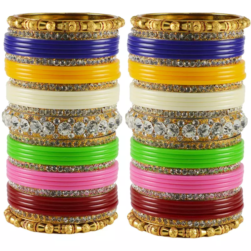 Multicolor Crystal Bangles And Bracelets