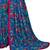 Blue printed georgette saree