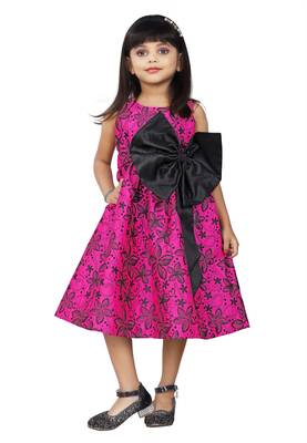 Girls Pink Frock Set For Kids  1
