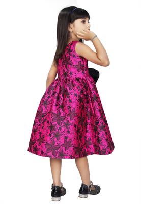 Girls Pink Frock Set For Kids  4