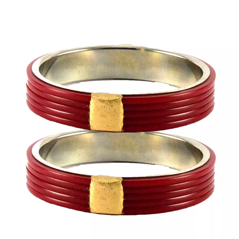 Maroon Crystal Bangles And Bracelets
