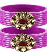 Purple Crystal Bangles And Bracelets