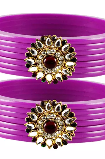 Purple Crystal Bangles And Bracelets
