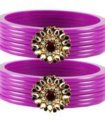 Purple Crystal Bangles And Bracelets