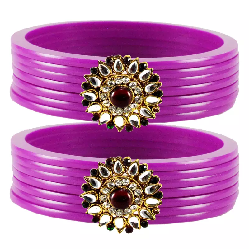 Purple Crystal Bangles And Bracelets