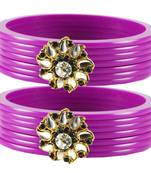 Purple Crystal Bangles And Bracelets