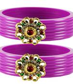 Purple Crystal Bangles And Bracelets