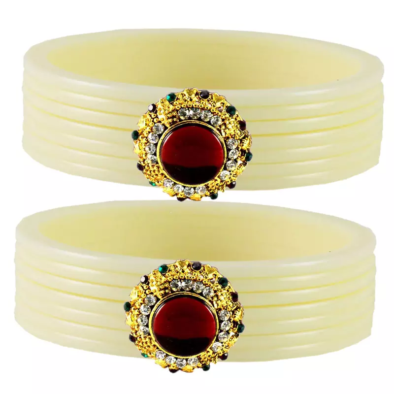 White Crystal Bangles And Bracelets