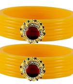 Yellow Crystal Bangles And Bracelets