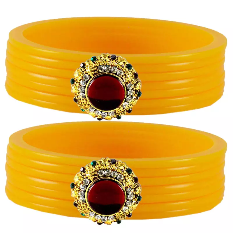 Yellow Crystal Bangles And Bracelets