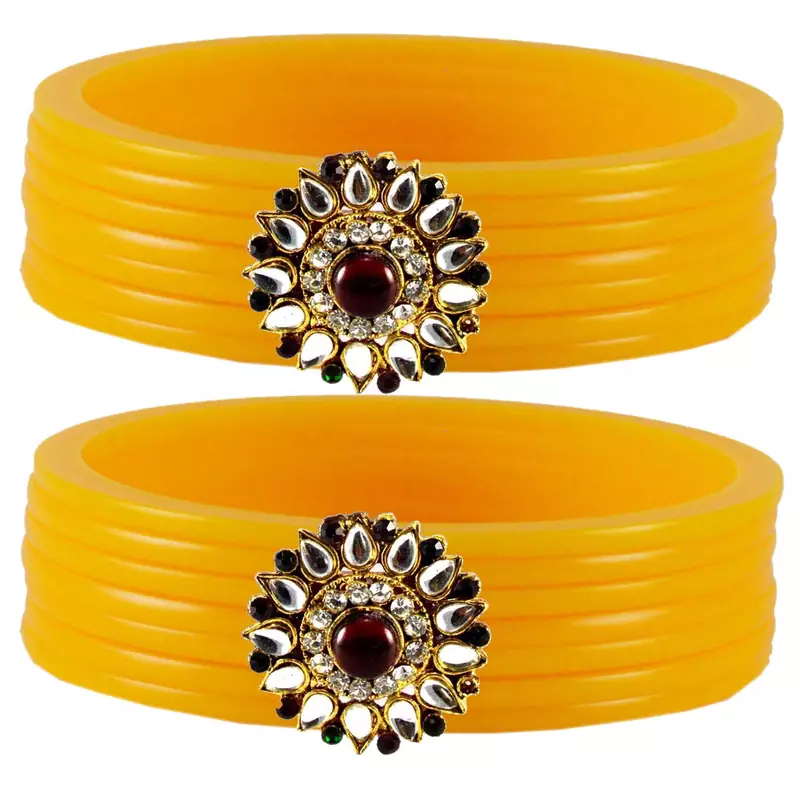 Yellow Crystal Bangles And Bracelets