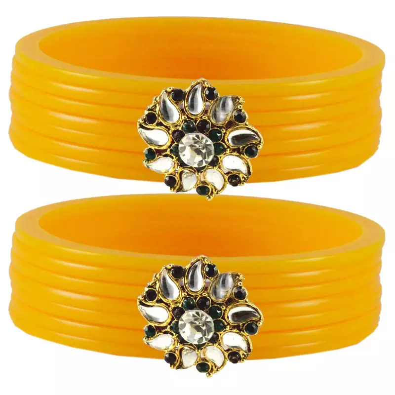 Yellow Crystal Bangles And Bracelets
