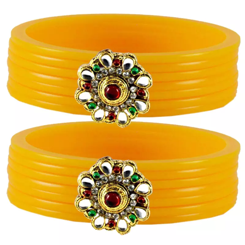 Yellow Crystal Bangles And Bracelets