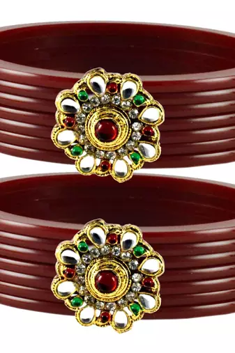 Brown Crystal Bangles And Bracelets