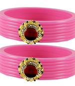 Pink Crystal Bangles And Bracelets