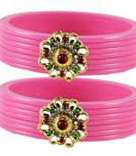 Pink Crystal Bangles And Bracelets
