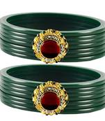 Green Crystal Bangles And Bracelets