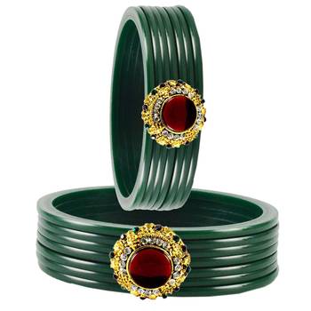 Green Crystal Bangles And Bracelets 2