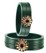 Green Crystal Bangles And Bracelets