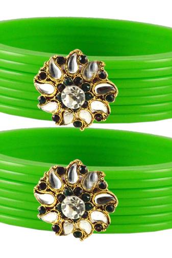 Green Crystal Bangles And Bracelets