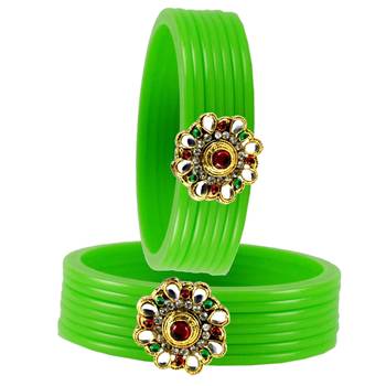 Green Crystal Bangles And Bracelets 2