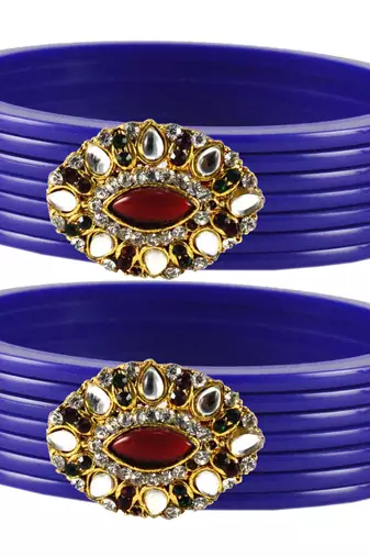 Blue Crystal Bangles And Bracelets