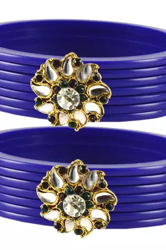 Blue Crystal Bangles And Bracelets